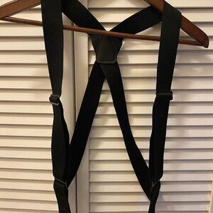 Duluth Trading Mens Regular Adjustable Side Clip Suspenders Black Heavy Duty